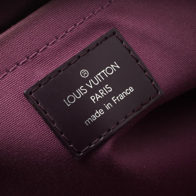 Pre Owned Louis Vuitton Purple Epi Leather Bowling Montaigne GM Bag