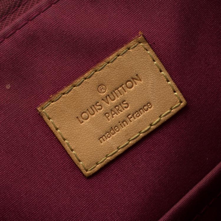 Pre Owned Louis Vuitton Rose Pop Monogram Vernis Montana bag