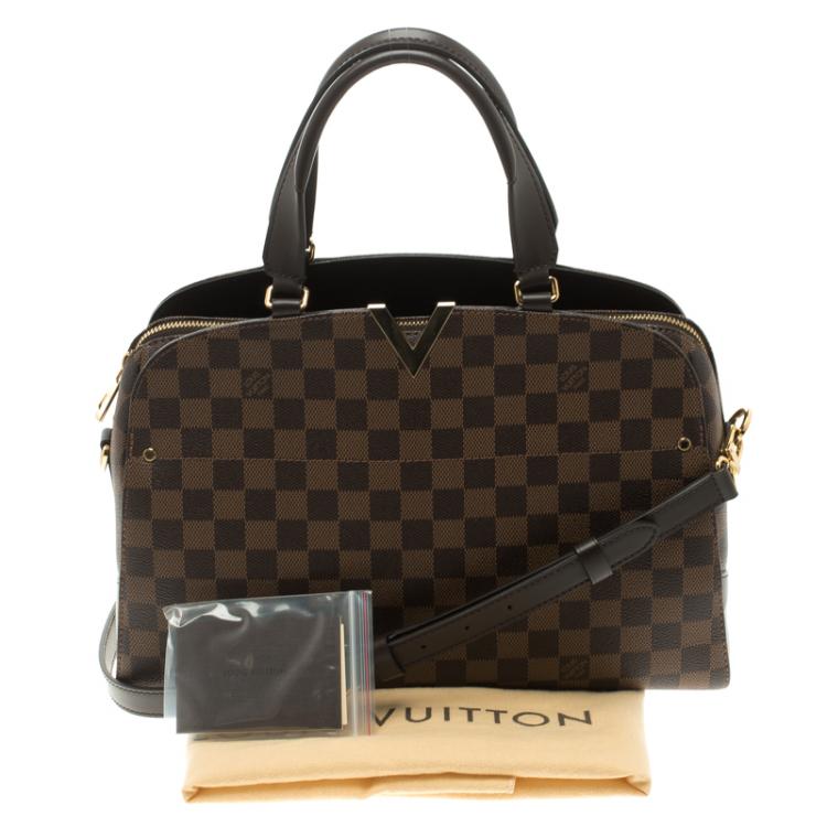 Pre Owned Louis Vuitton Damier Ebene Canvas Kensington Bowling Bag