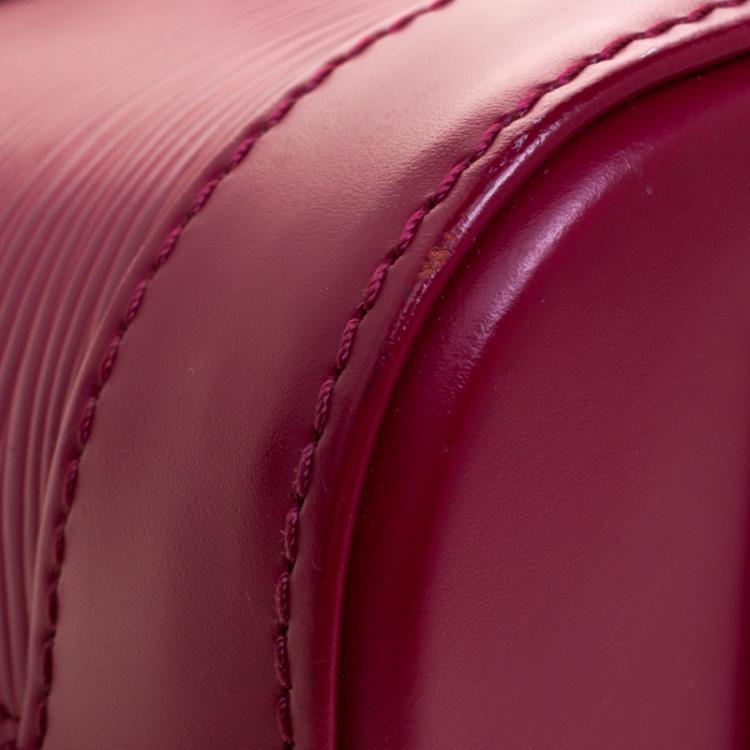 Pre Owned Louis Vuitton Fuchsia Epi Leather Alma BB Bag