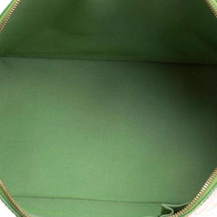 مملوكة مسبقًا Louis Vuitton Vert Tonic Monogram Vernis Limited Edition Stephen Sprouse Roses Alma GM Bag