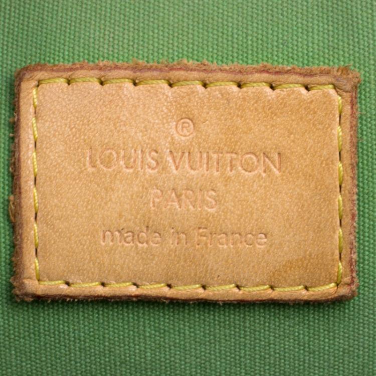مملوكة مسبقًا Louis Vuitton Vert Tonic Monogram Vernis Limited Edition Stephen Sprouse Roses Alma GM Bag