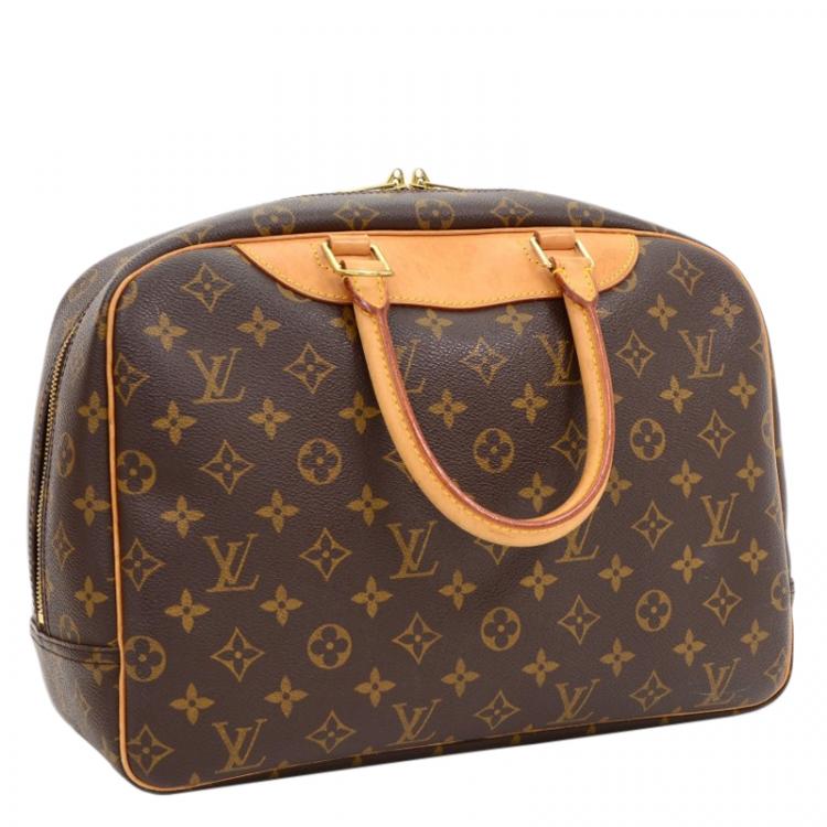 Pre Owned Louis Vuitton Monogram Canvas Deauville Top Handle Bag
