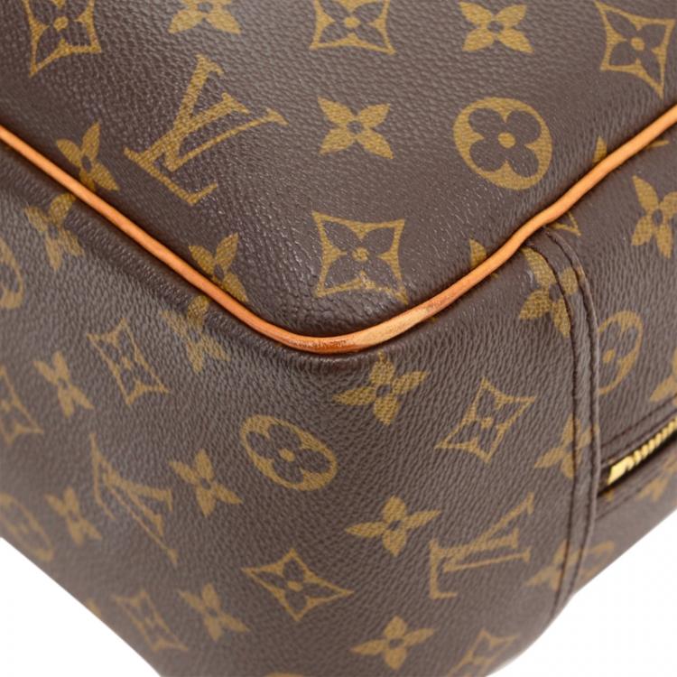 Pre Owned Louis Vuitton Monogram Canvas Deauville Top Handle Bag