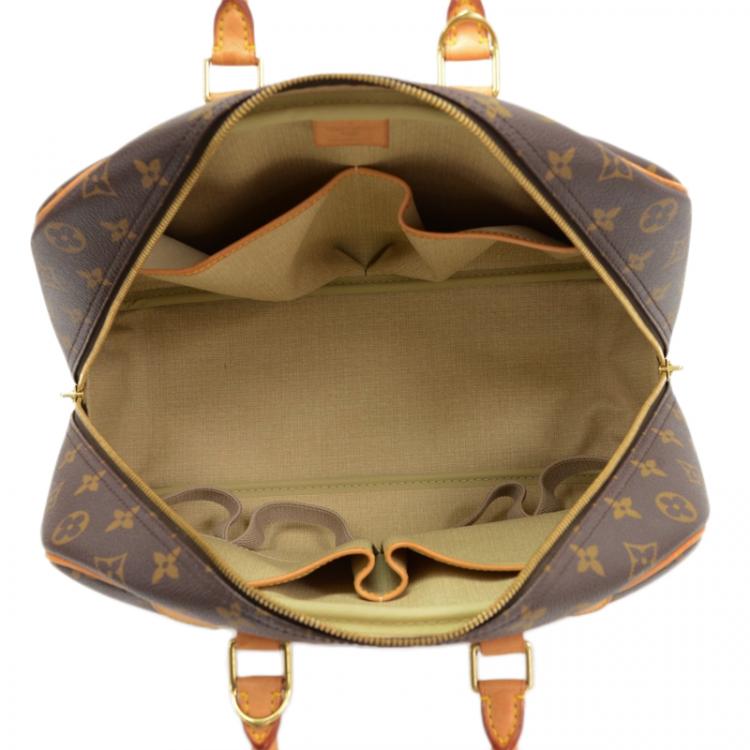 Pre Owned Louis Vuitton Monogram Canvas Deauville Top Handle Bag