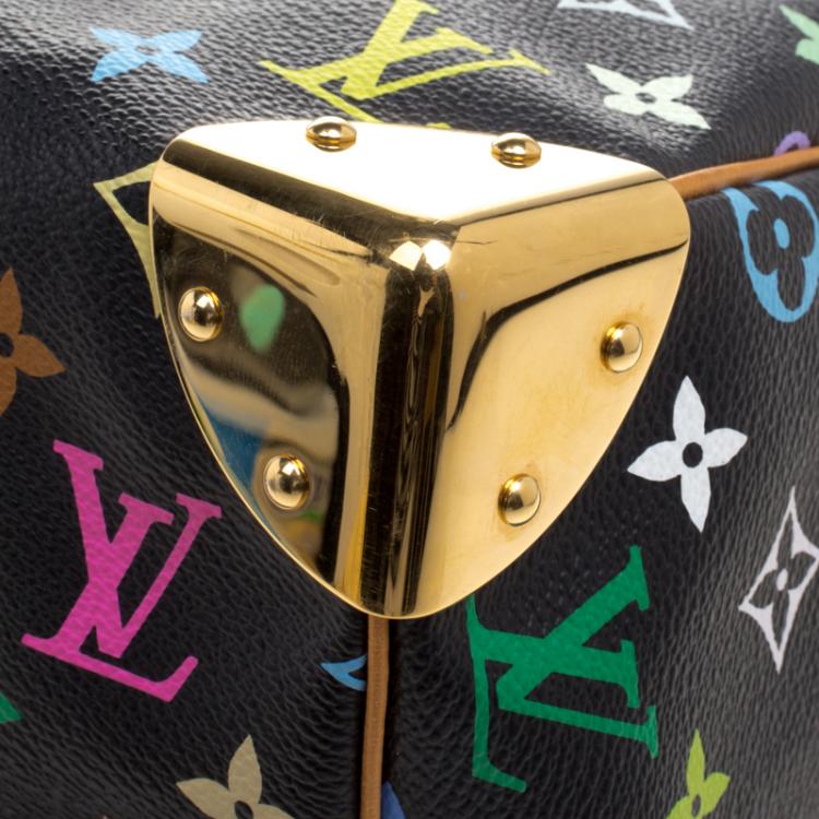 Pre Owned Louis Vuitton Black Multicolor Monogram Canvas Speedy 30