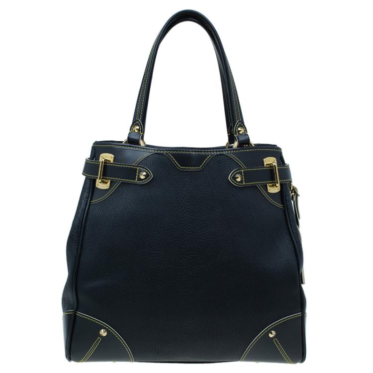 Pre Owned Louis Vuitton Black Suhali Leather Le Majestueux Tote