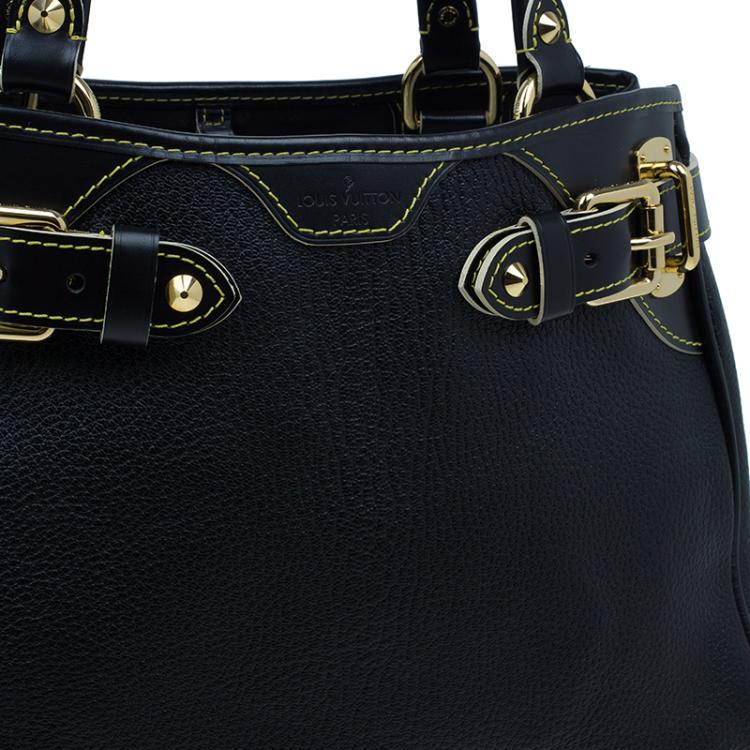 Pre Owned Louis Vuitton Black Suhali Leather Le Majestueux Tote