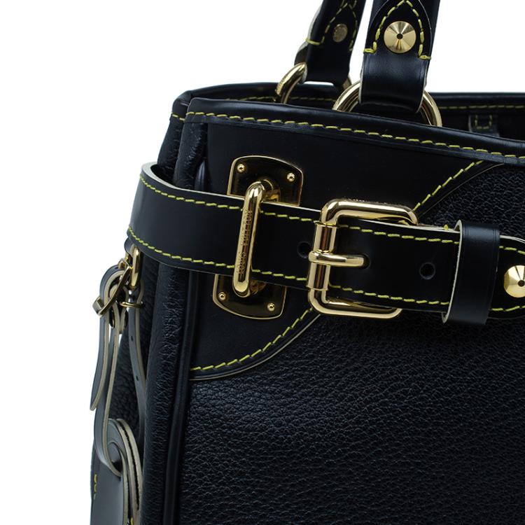 Pre Owned Louis Vuitton Black Suhali Leather Le Majestueux Tote
