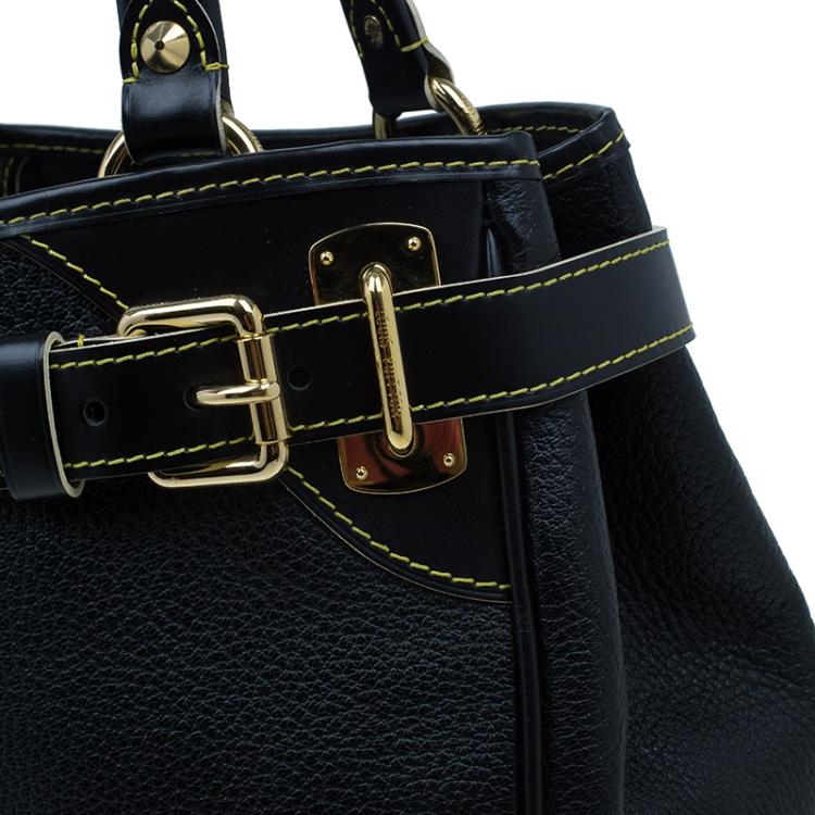 Pre Owned Louis Vuitton Black Suhali Leather Le Majestueux Tote