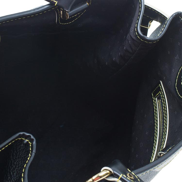 Pre Owned Louis Vuitton Black Suhali Leather Le Majestueux Tote