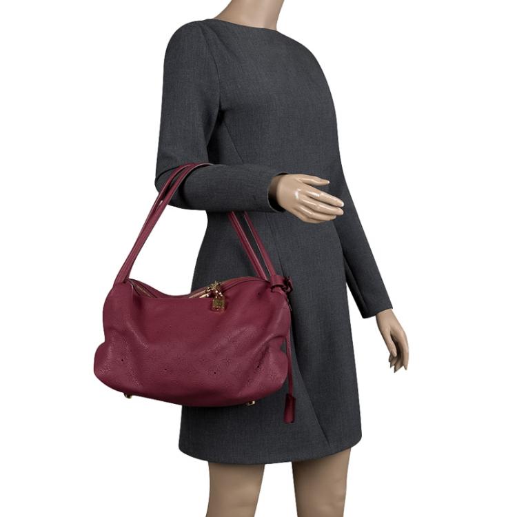 Red Louis Vuitton Monogram Mahina Galatea PM Shoulder Bag