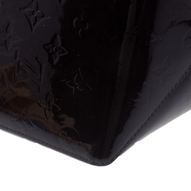 Pre Owned Louis Vuitton Amarante Monogram Vernis Bellevue PM