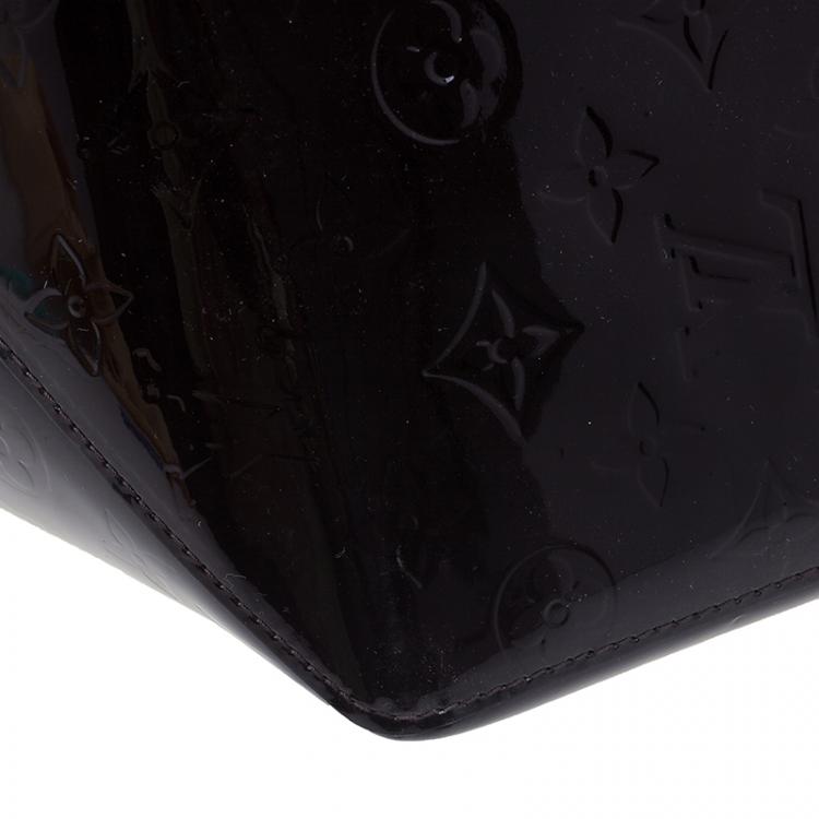 Pre Owned Louis Vuitton Amarante Monogram Vernis Bellevue PM