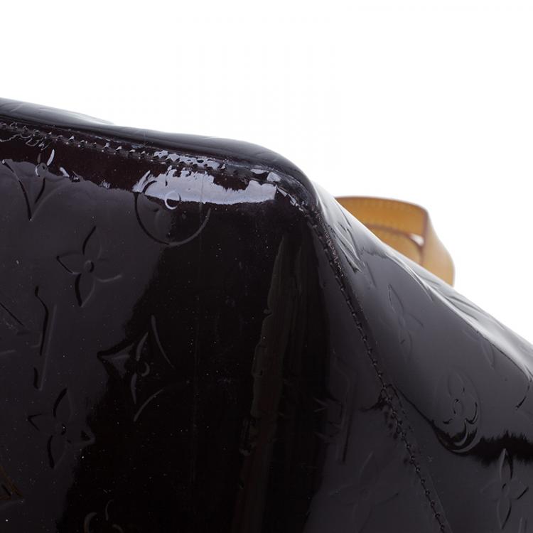 Pre Owned Louis Vuitton Amarante Monogram Vernis Bellevue PM