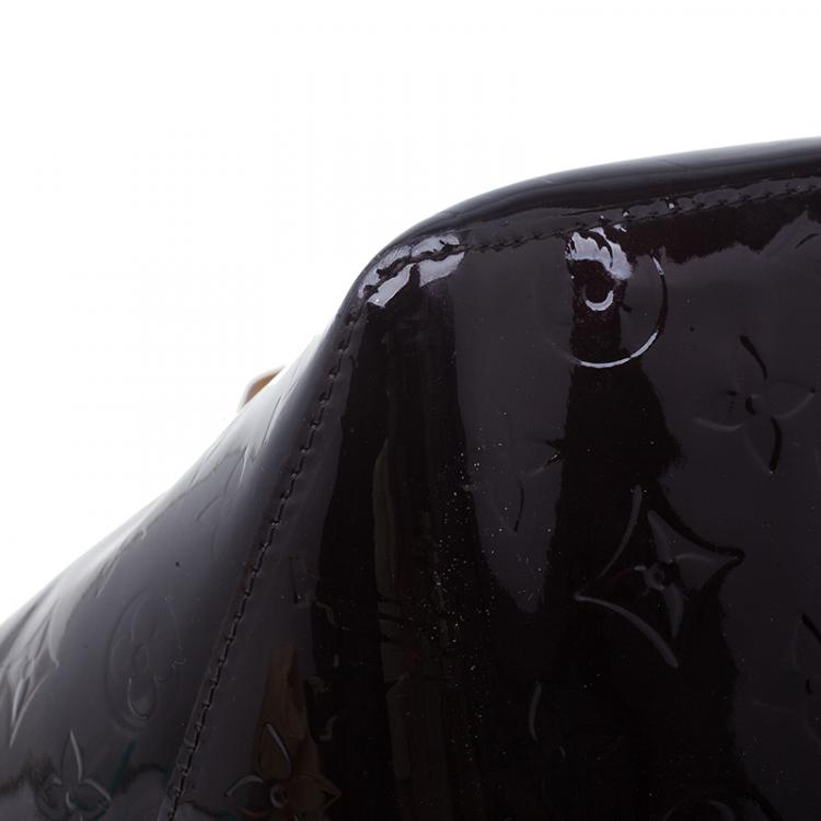 Pre Owned Louis Vuitton Amarante Monogram Vernis Bellevue PM