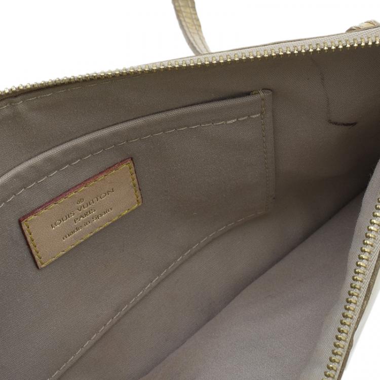 Pre Owned Louis Vuitton Gold Mirror Inventeur  Wristlet Pochette 