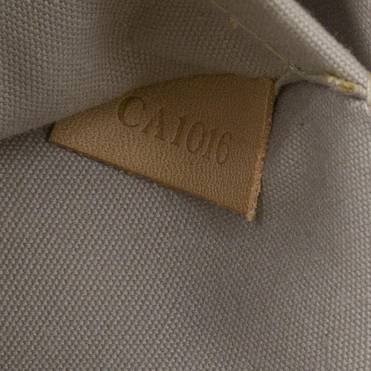 Pre Owned Louis Vuitton Gold Mirror Inventeur  Wristlet Pochette 