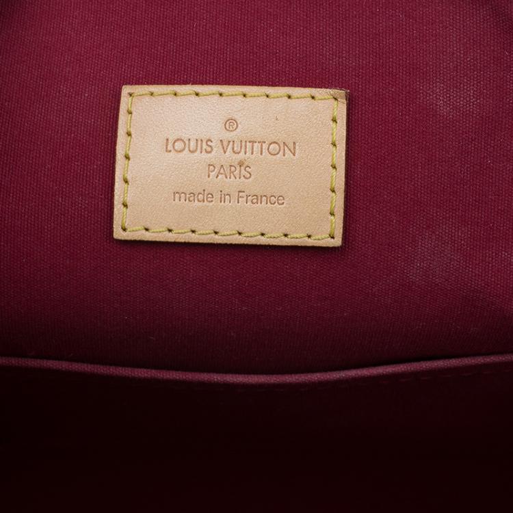 Pre Owned Louis Vuitton Red Monogram Vernis Alma GM