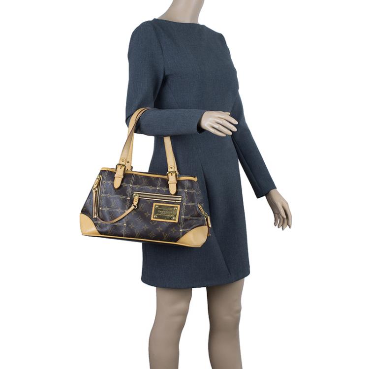Louis Vuitton Riveting Handbag Monogram Canvas at 1stDibs