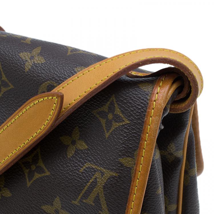 Pre Owned Louis Vuitton Monogram Canvas Saumur Messenger 30 Bag