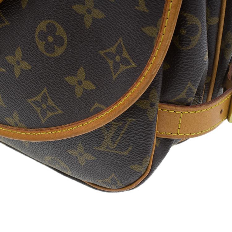 Pre Owned Louis Vuitton Monogram Canvas Saumur Messenger 30 Bag