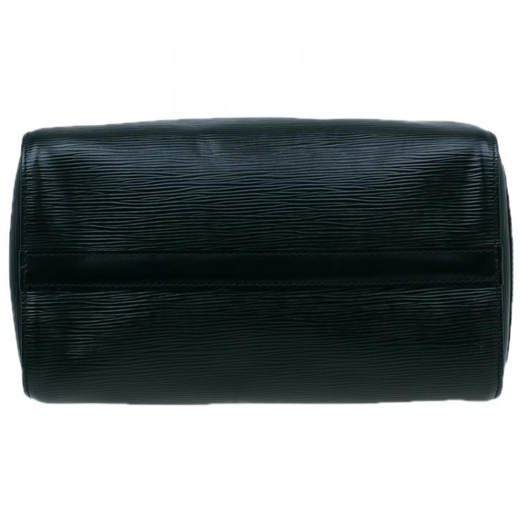 Pre Owned Louis Vuitton Black Epi Speedy 25 Bag