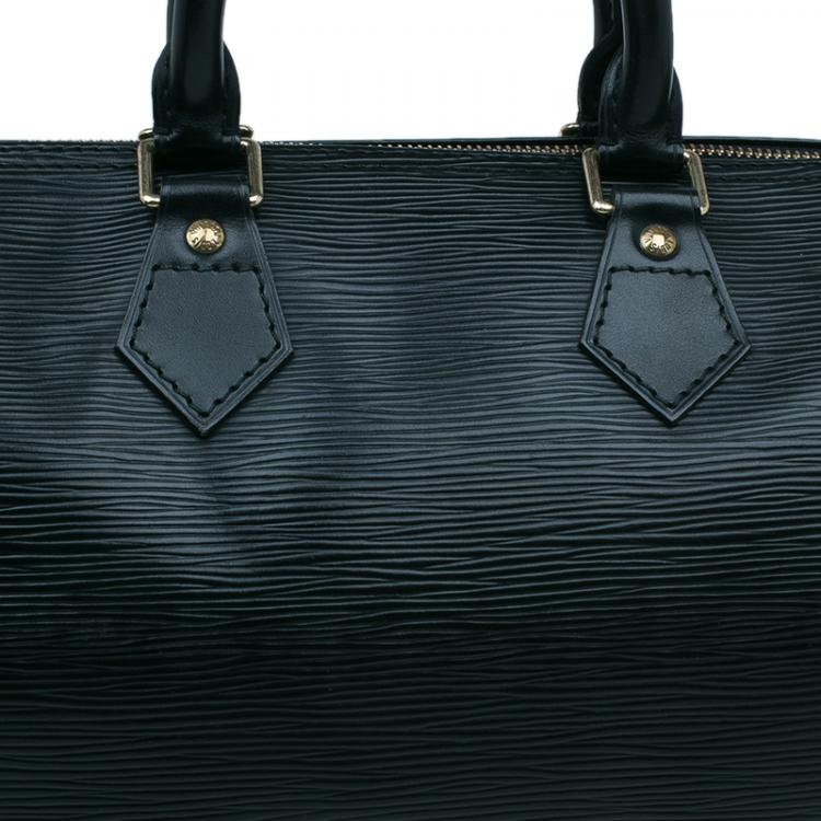 Pre Owned Louis Vuitton Black Epi Speedy 25 Bag