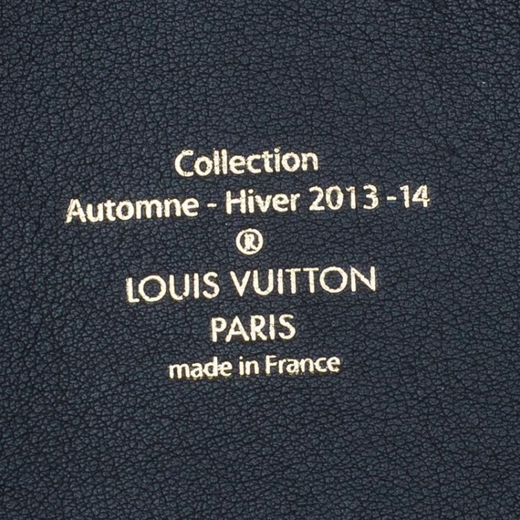 Pre Owned Louis Vuitton Black Cuir Boudoir Leather Lockit Chain Tote Bag