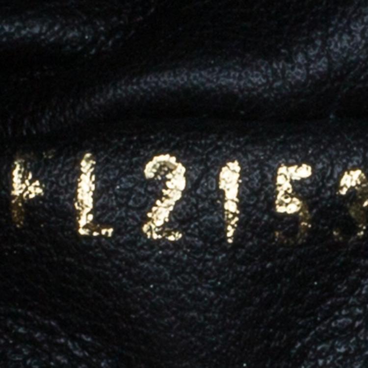 Pre Owned Louis Vuitton Black Cuir Boudoir Leather Lockit Chain Tote Bag