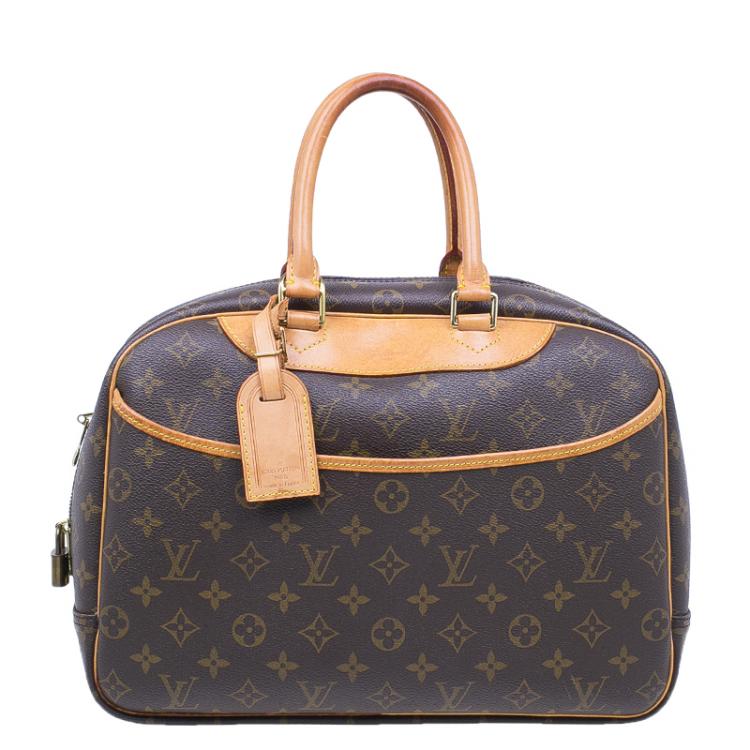 Louis Vuitton, Bags, Authentic Louis Vuitton Deauville Monogram Canvas  Brown Handbag
