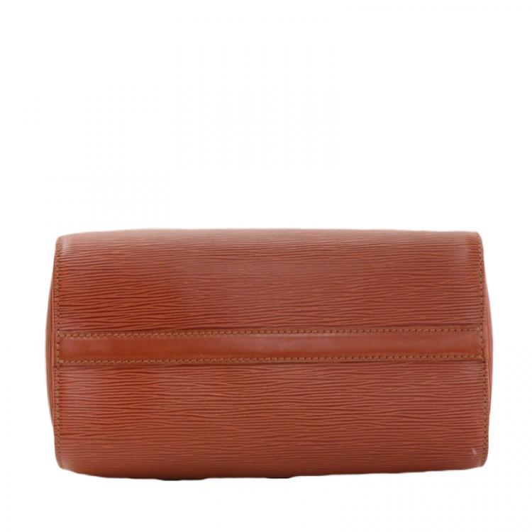 Pre Owned Louis Vuitton Kenyan Fawn Epi Leather Speedy 25