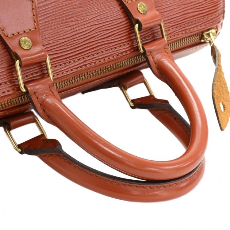 Pre Owned Louis Vuitton Kenyan Fawn Epi Leather Speedy 25