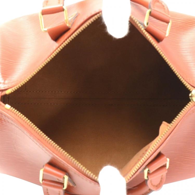 Pre Owned Louis Vuitton Kenyan Fawn Epi Leather Speedy 25