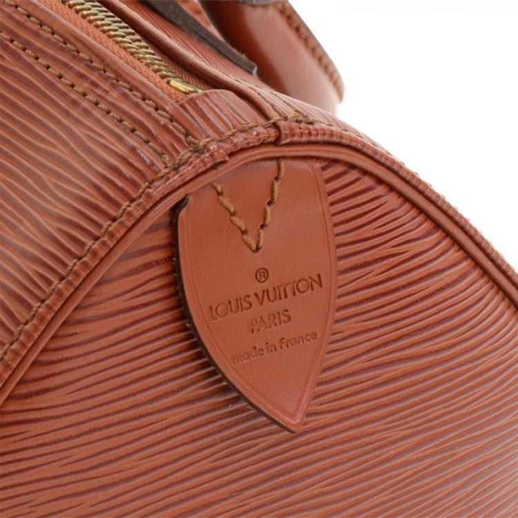 Pre Owned Louis Vuitton Kenyan Fawn Epi Leather Speedy 25