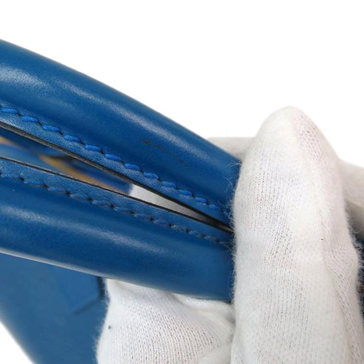 Pre Owned Louis Vuitton Toledo Blue Epi Leather Speedy 30