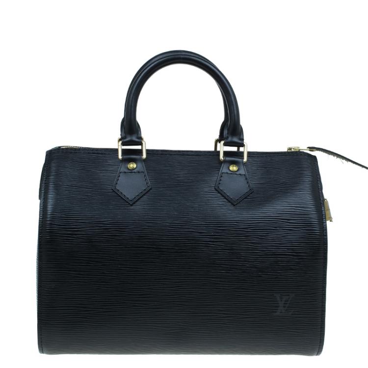 Pre Owned Louis Vuitton Black Epi Leather Speedy 25
