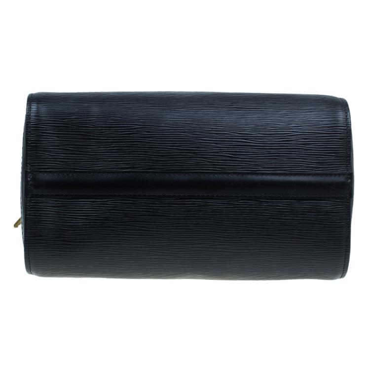 Pre Owned Louis Vuitton Black Epi Leather Speedy 25