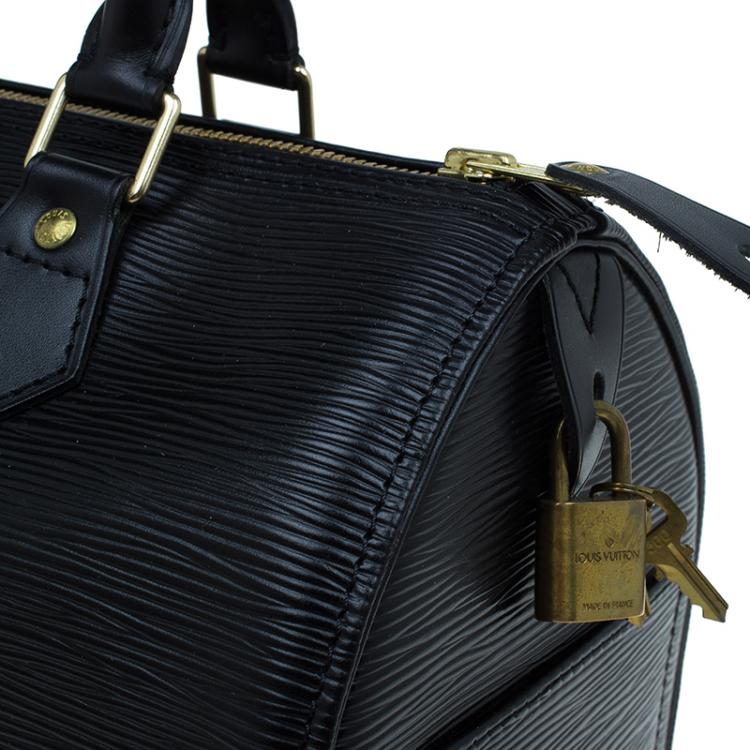 Pre Owned Louis Vuitton Black Epi Leather Speedy 25