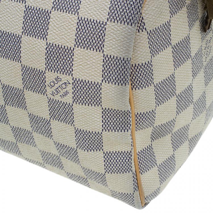 Pre Owned Louis Vuitton Damier Azur Canvas Speedy 25