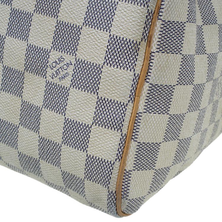 Pre Owned Louis Vuitton Damier Azur Canvas Speedy 25