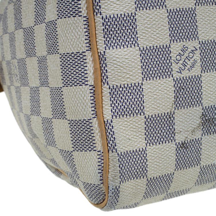 Pre Owned Louis Vuitton Damier Azur Canvas Speedy 25