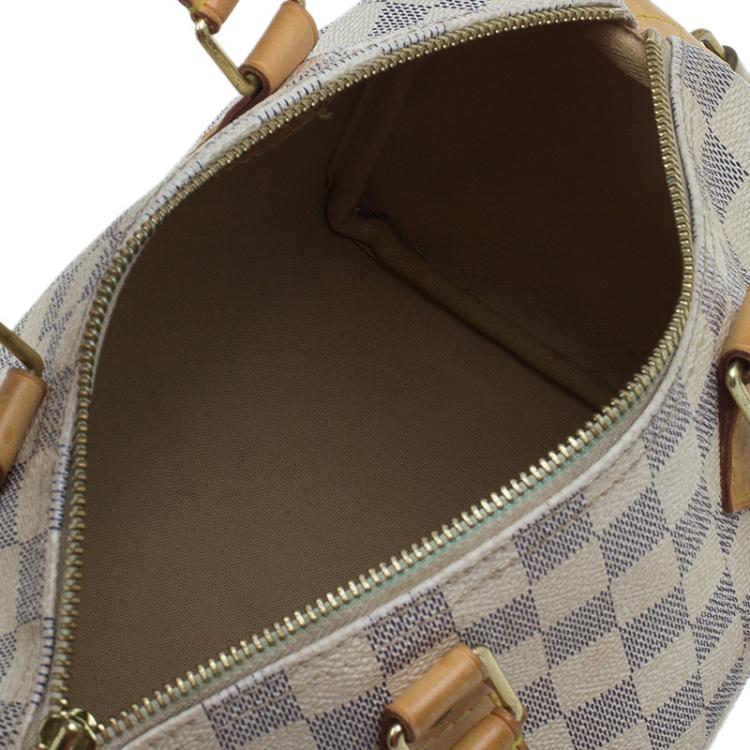 Pre Owned Louis Vuitton Damier Azur Canvas Speedy 25