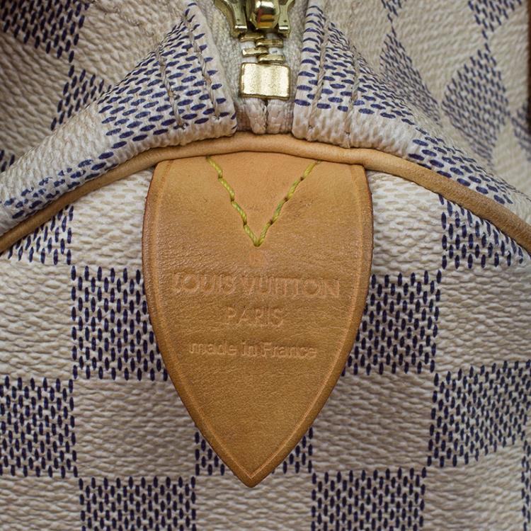 Pre Owned Louis Vuitton Damier Azur Canvas Speedy 25