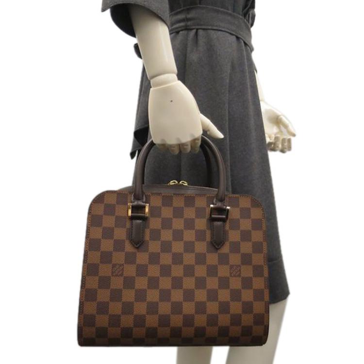 Louis Vuitton, Bags, Auth Louis Vuitton Ebene Triana Bag Damier