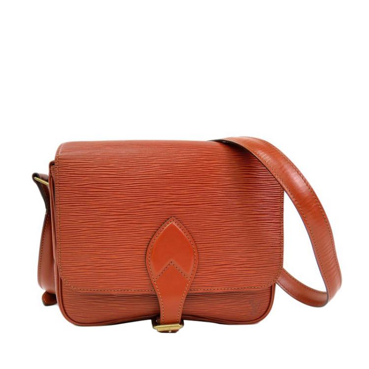 Louis Vuitton Cartouchiere Shoulder Bag MM Brown Leather for sale