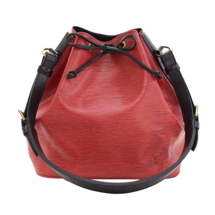 Louis Vuitton - Authentic Louis Vuitton Petit Noe Epi Leather Red Shoulder  Bucket Bag on Designer Wardrobe