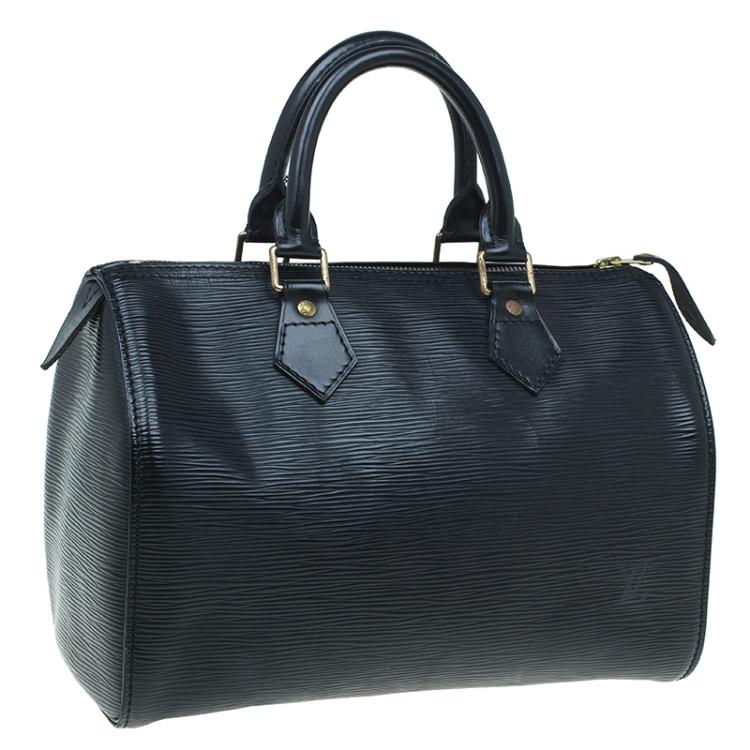 Pre Owned Louis Vuitton Black Epi Leather Speedy 25
