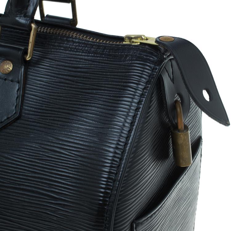Pre Owned Louis Vuitton Black Epi Leather Speedy 25