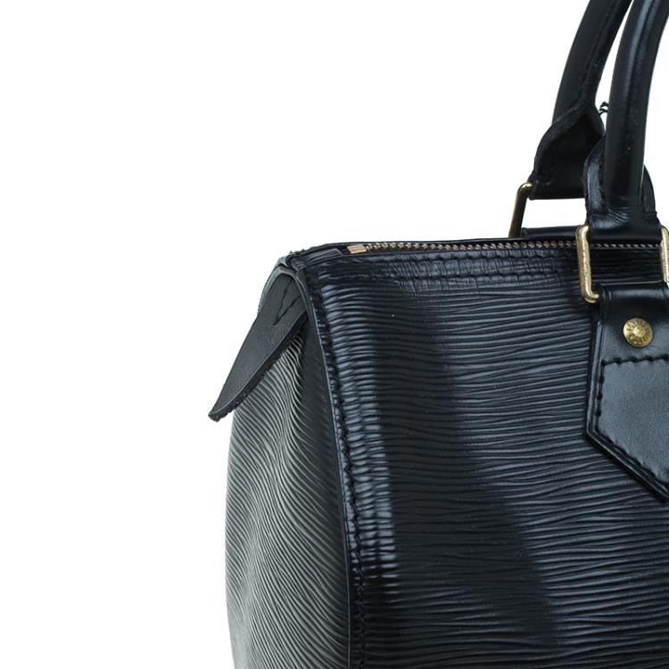 Pre Owned Louis Vuitton Black Epi Leather Speedy 25